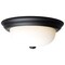 Nuvo 2-Light 13-Inch Flush Mount, Matte Black Finish Opal Glass 60/128 - alternate 4